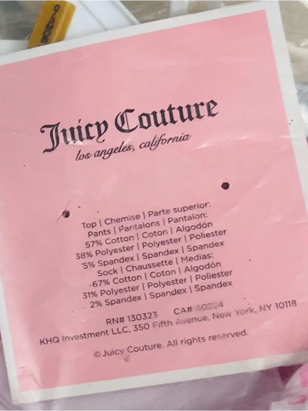 NWT✨Pink Juicy Couture 4-Piece Infant Girl Outfit Set Size 0-3 Months
